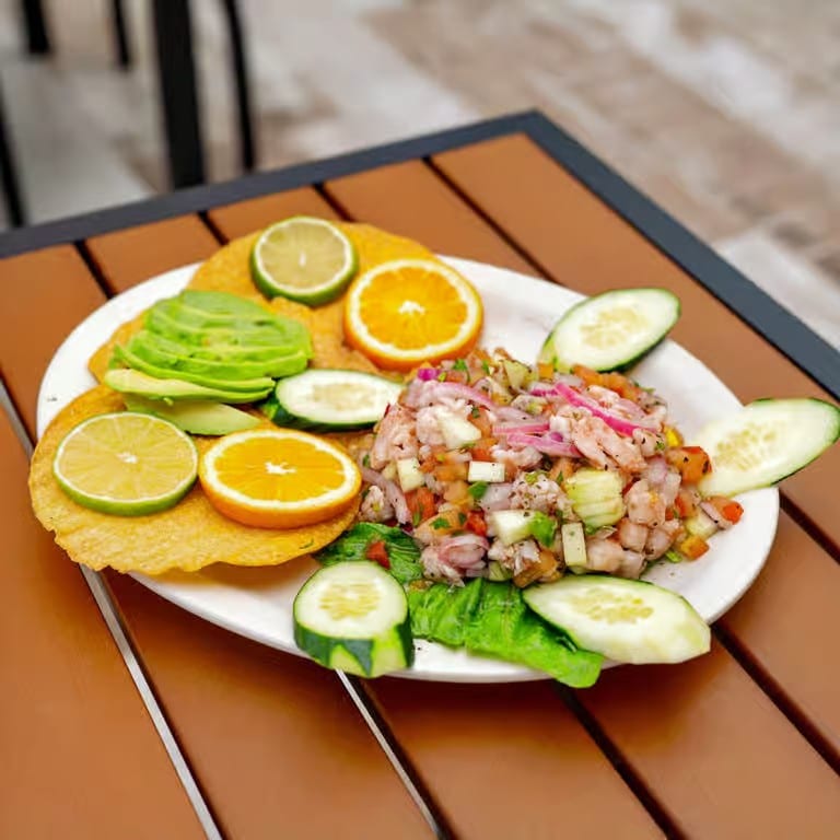 Tostadas De Ceviche.